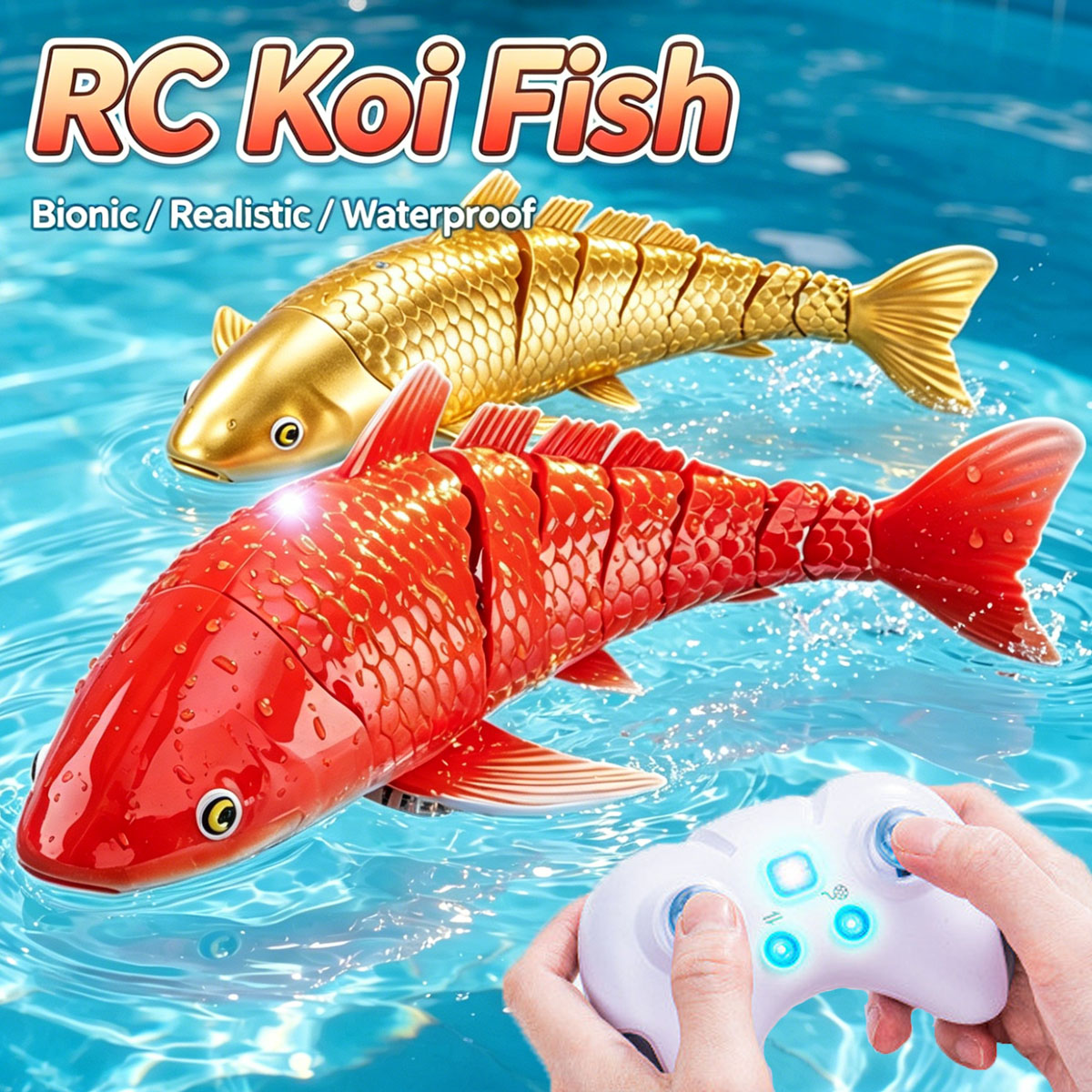 Rc Submarine Water - Pesce RC Intelligente, Giocattolo Acquatico a
