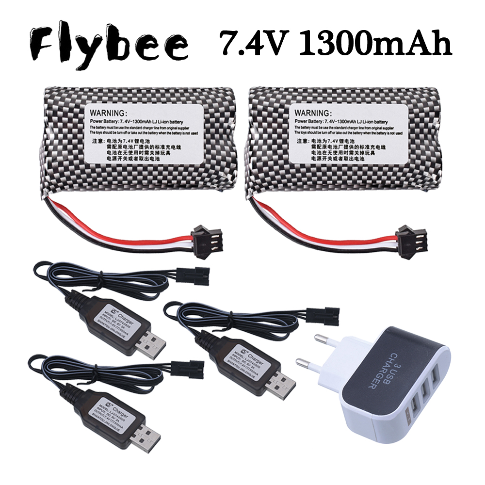 Rc Hobby Charger - 7.4V 1300mAh batteria agli ioni di