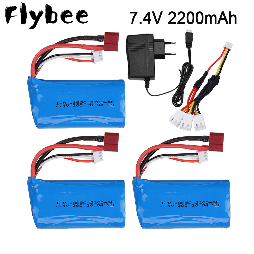 Rc Hobby Vehicles - 7.4 V 2200mAh 18650 Lipo Batery