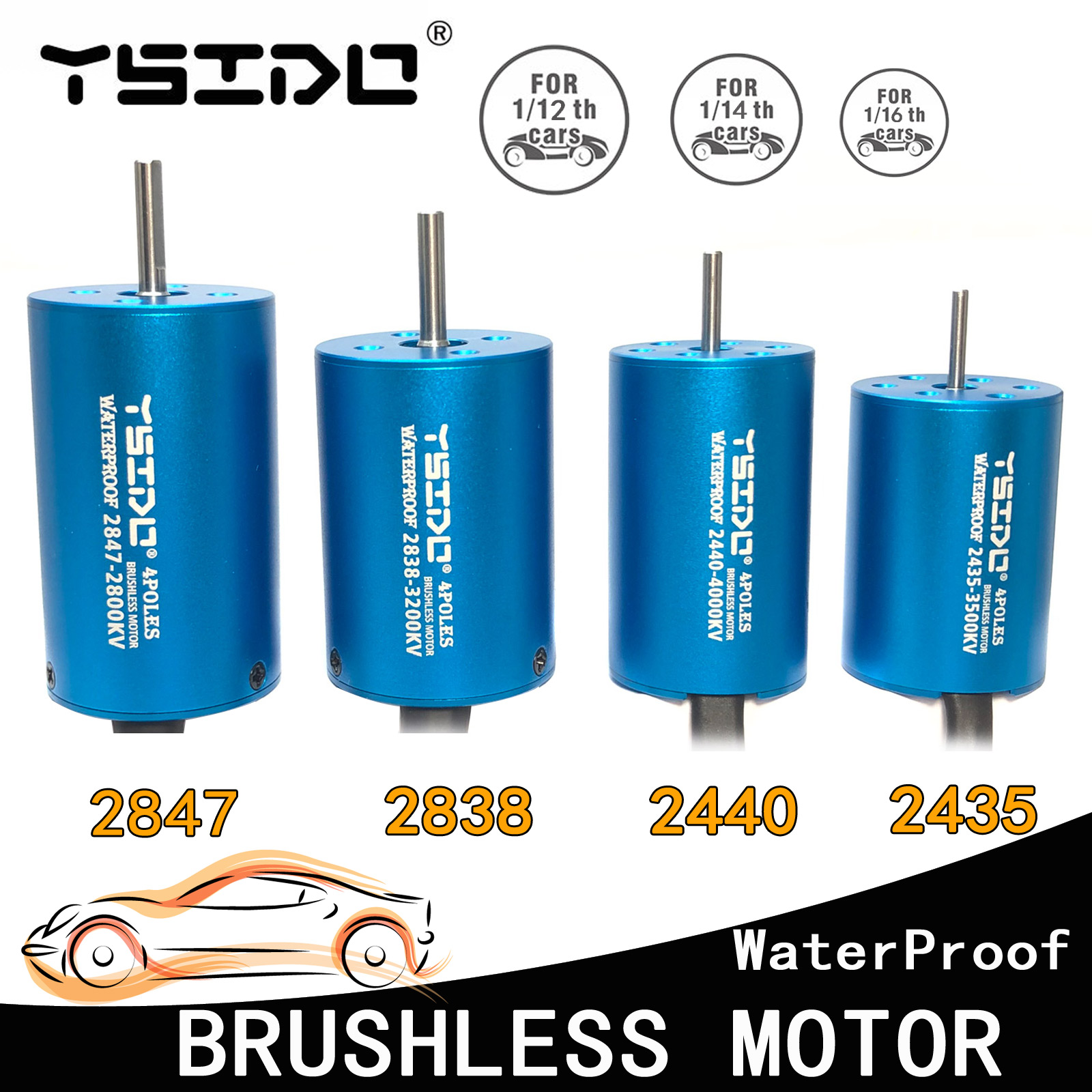 Rc Remo Hobby - YSIDO 2435 2440 2838 2847 motore