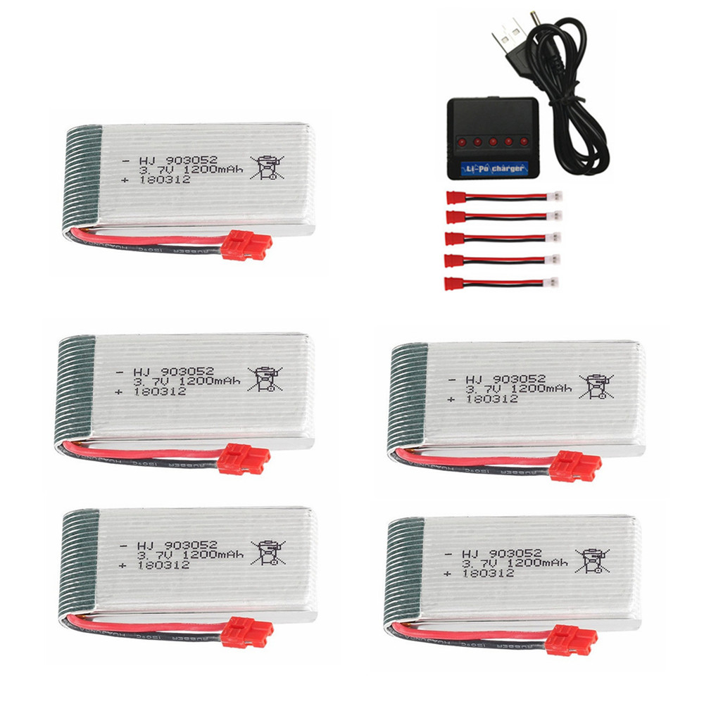 Rc Hobby Charger - Batteria lipo 3.7V 1200mAh 903052 per