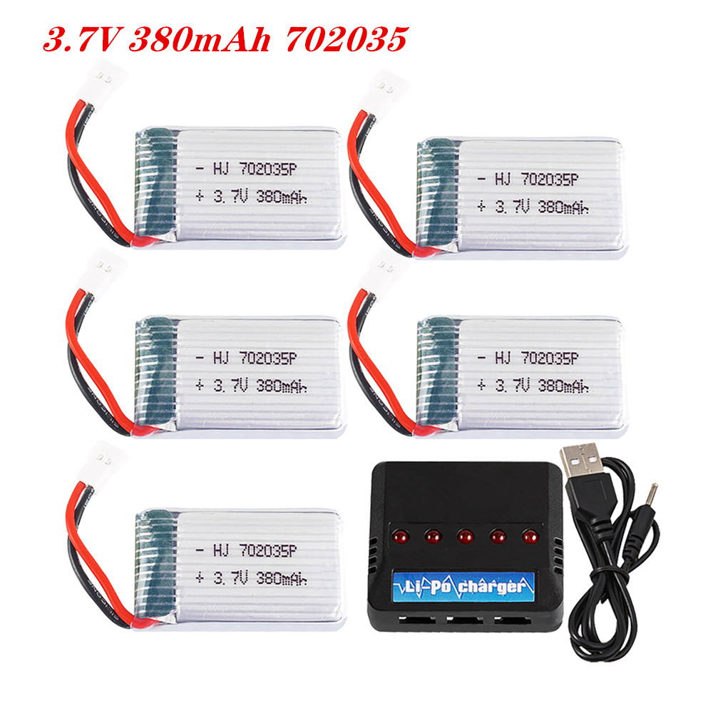 Rc Hobby Charger - Batteria ricaricabile 3.7V 380mah 702035 Lipo