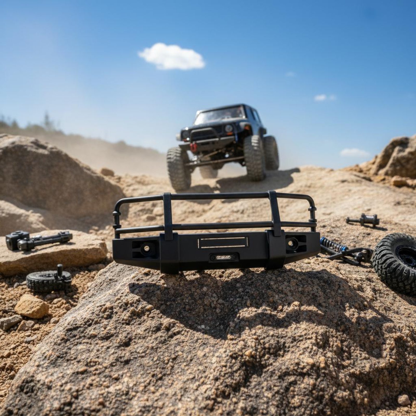 Rc Hobby Vehicles - Paraurti Anteriore per RC Crawler, Modello