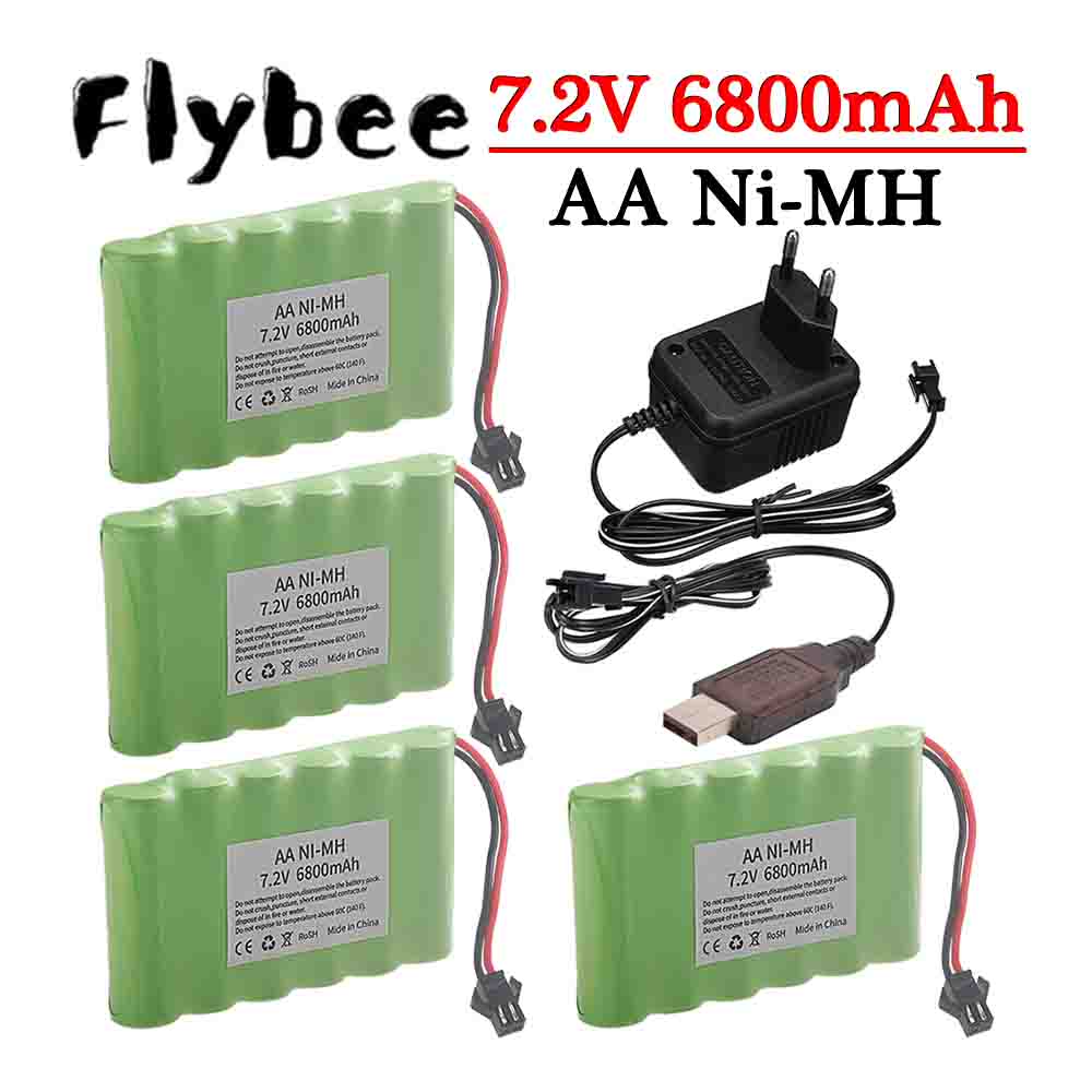 Rc Hobby Charger - Ni-MH 7.2V 6800mAh SM Spina Batteria