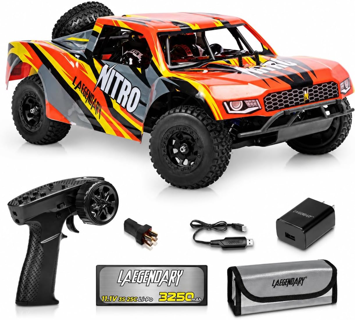 Rc Roc Hobby - Camion Fuoristrada Radiocomandato 2.4GHz con Trazione