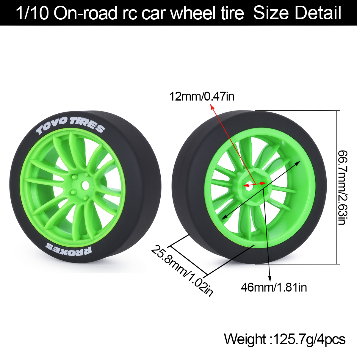 4 Pezzi Pneumatici Rigidi per  - Rc Hobby Drift Car recensione e prezzo