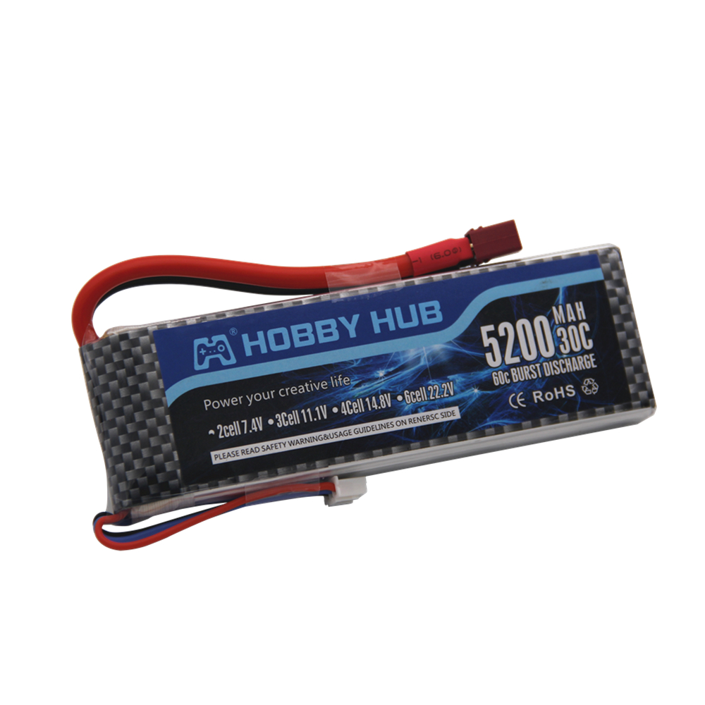 7.4 V 5200 Mah 30C 2S 1P Lipo  - Rc Roc Hobby recensione e prezzo