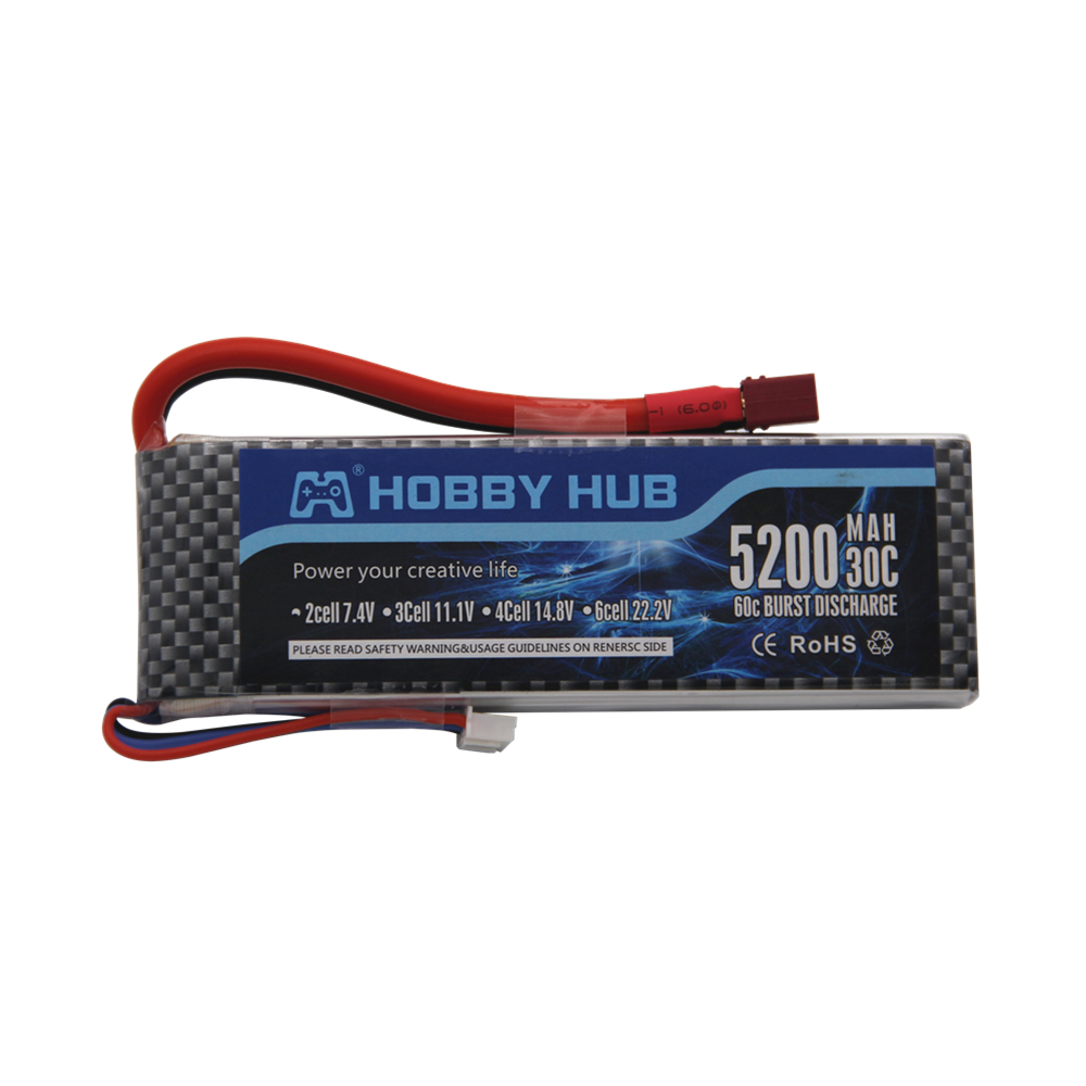 7.4 V 5200 Mah 30C 2S 1P Lipo  - Rc Roc Hobby recensione e prezzo